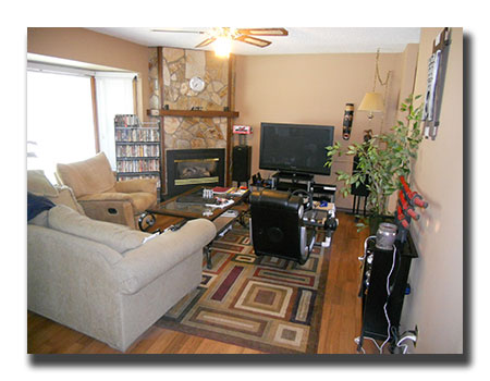 Living Room - Marlborough Park Property from Calgary Short-Term Rentals